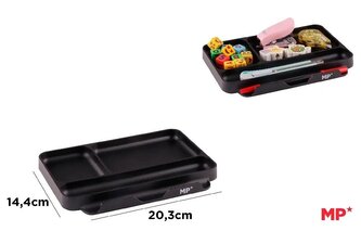 Organizer na biurko tacka czarny