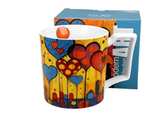 Porcelánový hrnek - srdce, 750 ml Porcelánový hrnek - srdce, 750 ml