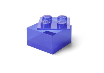 LEGO úložný box 4 s víkem - třpytivá fialová