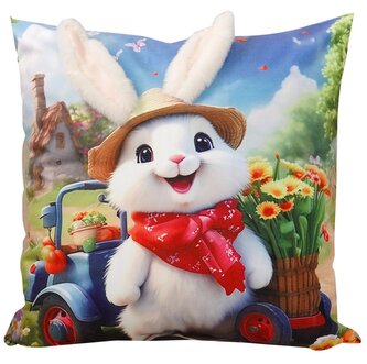 Velikonoční polštář 3D HELLO BUNNY VIII. 40x40 cm  Mybesthome