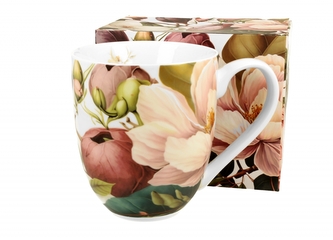 Porcelánový hrnek XXL - magnólie, 1000 ml