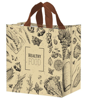 Taška lamino 24l FOOD krémová