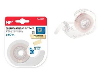 Taśma biurowa przezroczysta 19mmx30m z podajnikiem