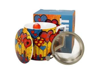 Porcelánový hrnek byliňák - srdce, 450 ml Porcelánový hrnek byliňák - srdce, 450 ml