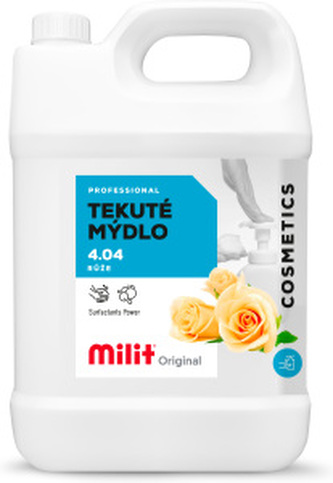 Milit tekuté mýdlo, růže, 5 l