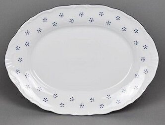 mísa 32cm, ovál, VERONA, D9417, modré kyt. čes.porcelán