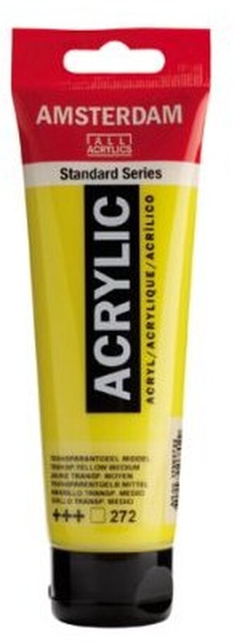 Farba akrylowa nr 272 transp.yellow med.120ml, Amsterdam
