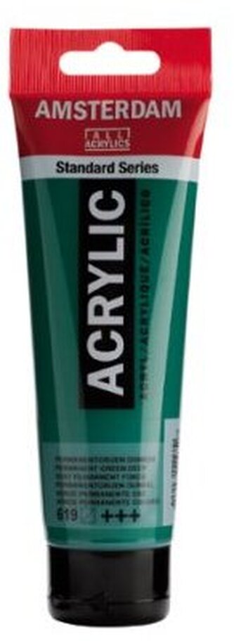 Farba akrylowa nr 619 perm.green deep 120ml, Amsterdam