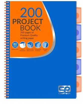 Kołonotes A4 200 k. neon niebieski CoolPack, Patio