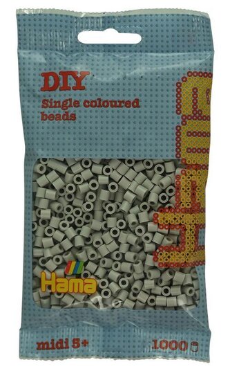 Zakaleně šedé korálky 1.000ks MIDI