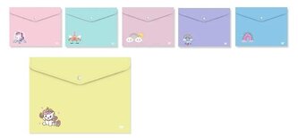 Teczka kopertowa A4 na zatrzask MIX