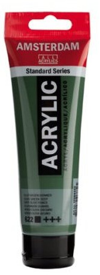 Farba akrylowa nr 622 olive green deep 120ml, Amsterdam