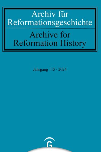 Archiv für Reformationsgeschichte - Aufsatzband