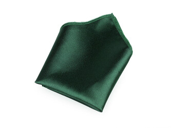 Saténový kapesníček do saka v krabičce - 1 ks - 18 (73) zelená tmavá