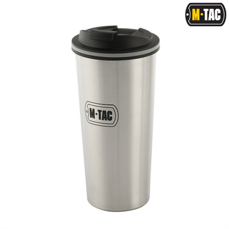 Mobilní termohrnek M-Tac Thermo Mug 450 ml - stříbrný-černý