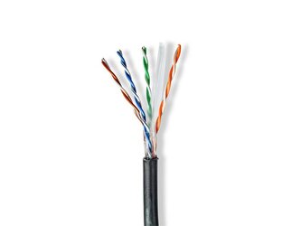 Kabel UTP Cat6e 100m NEDIS CCBG8590BK100S venkovní
