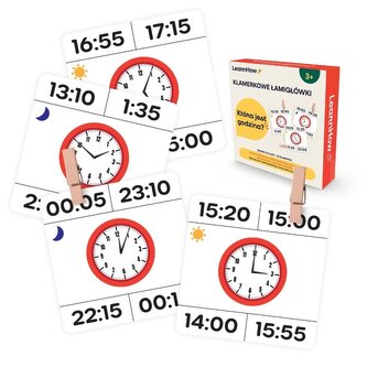 Klamerkowe zadania. Która jest godzina?