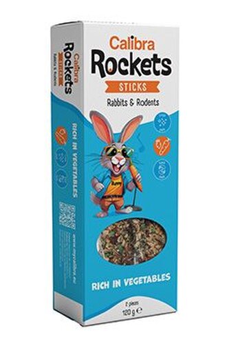 Calibra Rockets Sticks Rabbits&Rodents Vegetables 120g Calibra Rockets Sticks Rabbits&Rodents Vegetables 120g