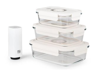 Set G21 vakuovacích dóz s pumpou, 4 ks Set G21 vakuovacích dóz s pumpou, 4 ks