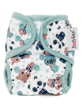 Bobánek Novorozenecké svrchní kalhotky patentky - Medvídci v triku