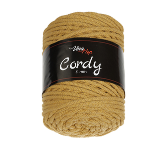 Příze CORDY - hořčicová - cca 100 m
