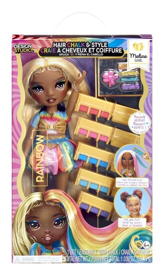 Rainbow High Panenka s křídami na vlasy - Meline