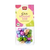 Vajíčka z mléčné čokolády plněná nugátem 100 g BIO   ROSENGARTEN