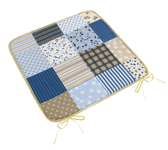 Sedák Adéla hladký - Patchwork modrá - 40x40 cm hladký