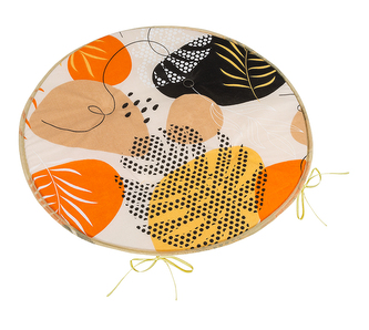 Sedák Adéla kulatý hladký - Oblázky oranžová - průměr 40 cm Sedák Adéla kulatý hladký - Oblázky oranžová - průměr 40 cm