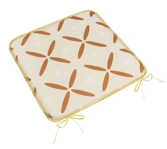 Sedák Adéla hladký - Křížky hnědé - 40x40 cm hladký