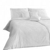 Dadka Povlečení damašek Kytice bílá 200x200, 2x70x90 cm