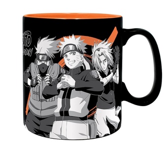 Keramický hrnek Naruto Shippuden: Skupina černá & bílá (objem 460 ml)