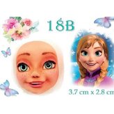 Silikonová forma obličej Anna Frozen - Galias Moulds