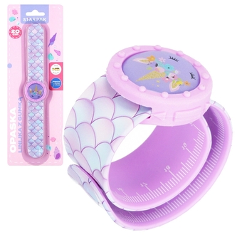 Náramek Růžové hodinky pravítko