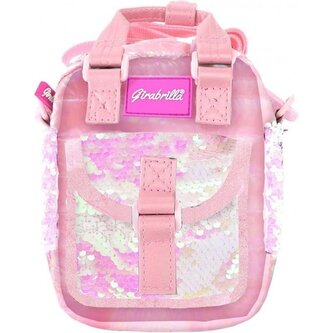 Torebka na ramię puffer jasny róż