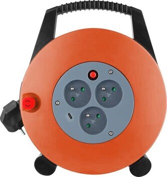 Přívod prodlužovací buben 10 m / 3x zásuvka 16A s USB-C portem