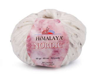 Pletací příze Himalaya Nordic 50 g - 1 ks - 1 (76801) bílá přírodní