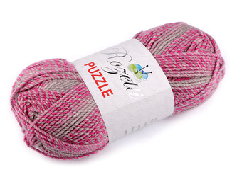 Pletací příze Rozetti Puzzle 200 g - 1 ks - 9 (233-12) pink