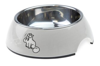 Karlie Simon's Cat Miska pro kočky světle šedá 14X14X4,5 CM 160 ML