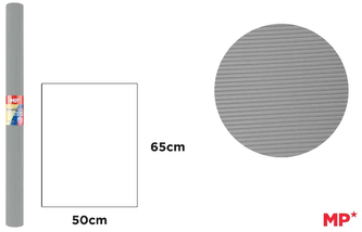 Tektura falista 65x50cm 280g/m2, szara, Main Paper