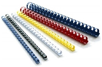 Grzbiety grzebieniowe  6 mm czarny (do 25k) op. 100 szt., Argo