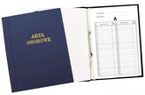 Akta osobowe oklejane ABCDE granat b/n 339-102, Warta