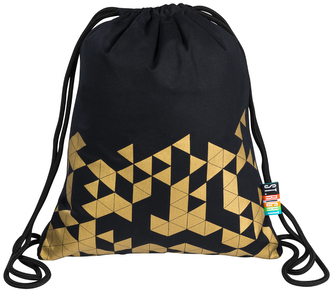 Plecak na sznurkach SO11 Geometry Gold, St.Right, St.Majewski