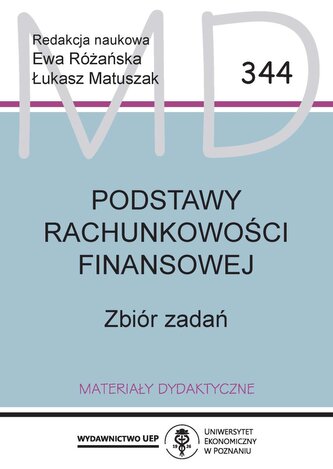 Podstawy rachunkowości finansowej. Zbiór zadań