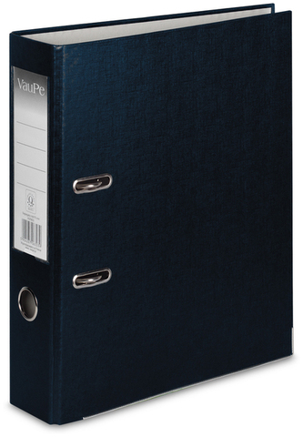 Segregator A4-75mm dźwig. z listwą Biznes czarny, VauPe