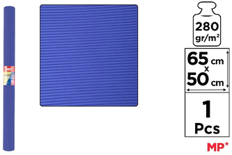 Tektura falista 65x50cm 280g/m2, granatowa, Main Paper