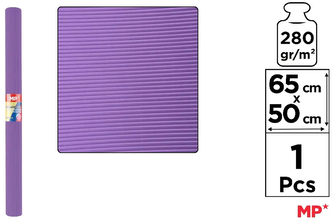 Tektura falista 65x50cm 280g/m2, fioletowa, Main Paper