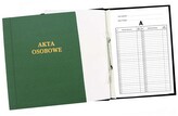 Akta osobowe oklejane ABCDE zielone b/n 339-101, Warta