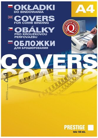 Okładka foliowa A4 przezroczysta niebieska 0,20mm 100ark