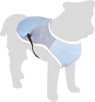 Flamingo Chladící vesta pro psy modro/šedá L 40cm Flamingo Chladící vesta pro psy modro/šedá L 40cm